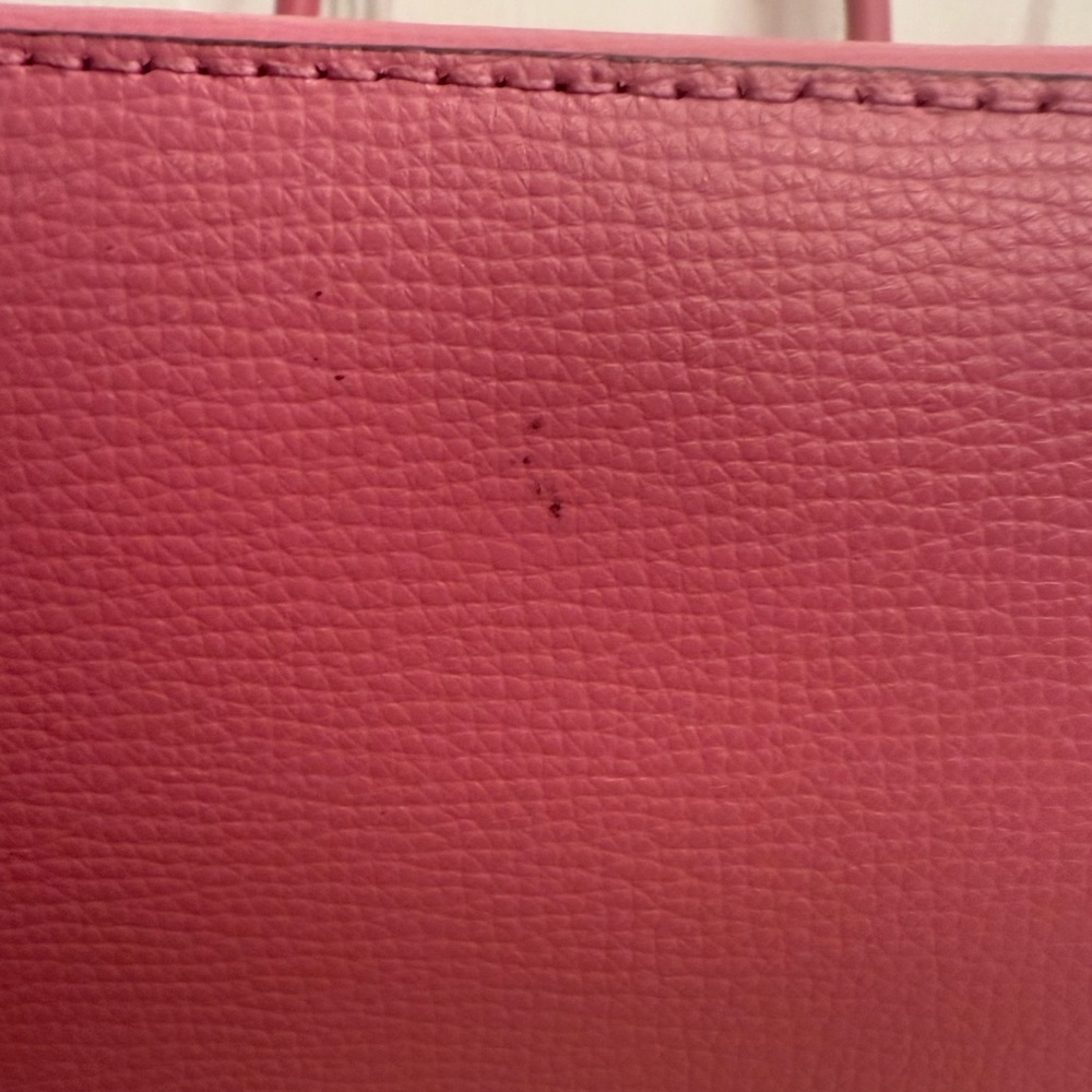 KATE SPADE NEW YORK LEATHER DOME HAND BAG PINK - Picture 11 of 15